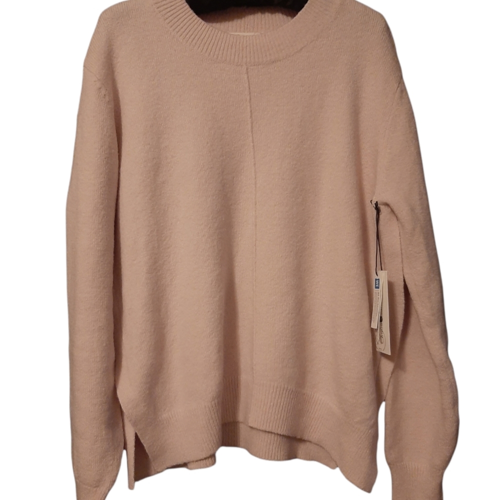 NWT Nordstrom Rack Treasure&Bond small sweater drop sleeve light pink wool blend